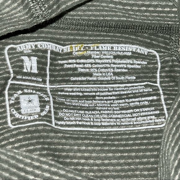 Flame Resistant Army Combat Shirt -- NWT - Picture 3 of 10